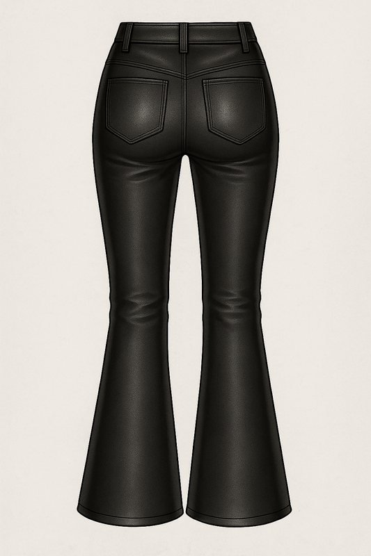 MPF LUXE FLARE LEATHER PANT