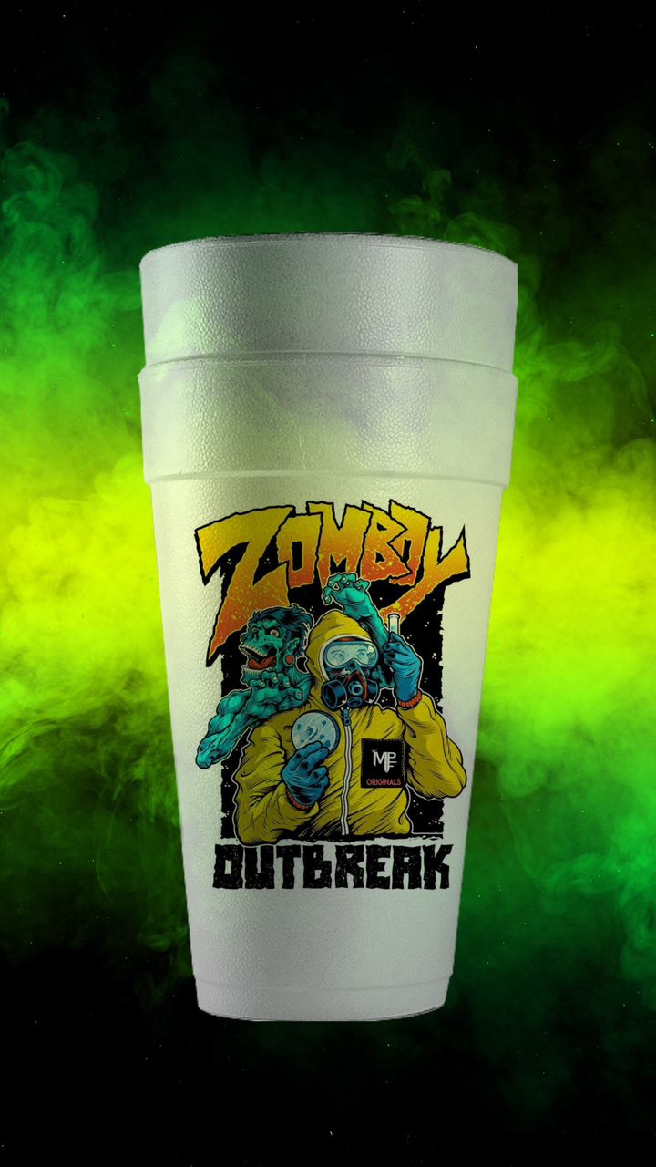 ZOMBOY STYROFOAM CUP