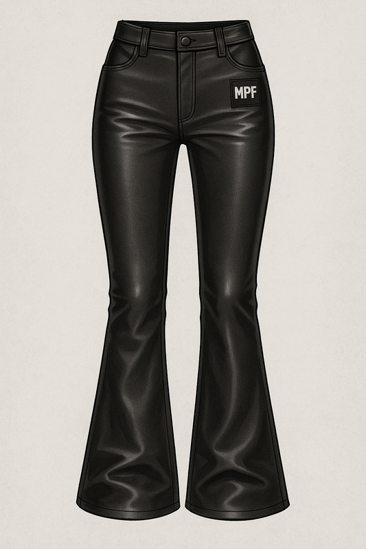 MPF LUXE FLARE LEATHER PANT