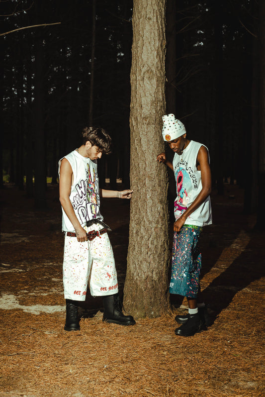 ’GET MONEY’ DOUBLE WAIST JORT