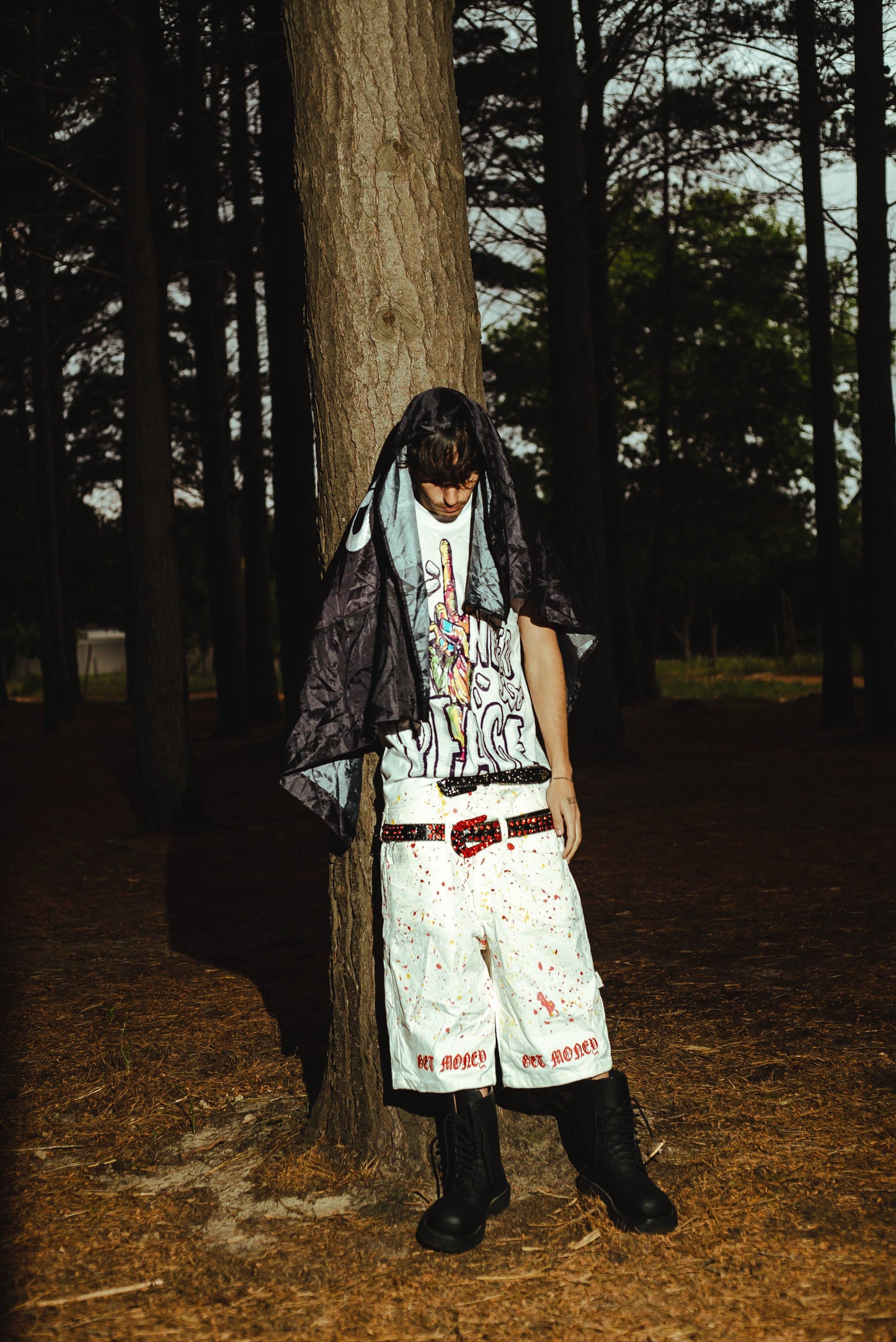 ’GET MONEY’ DOUBLE WAIST JORT