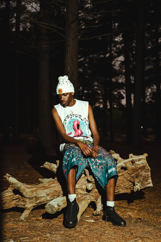 ’GET MONEY’ DOUBLE WAIST JORT