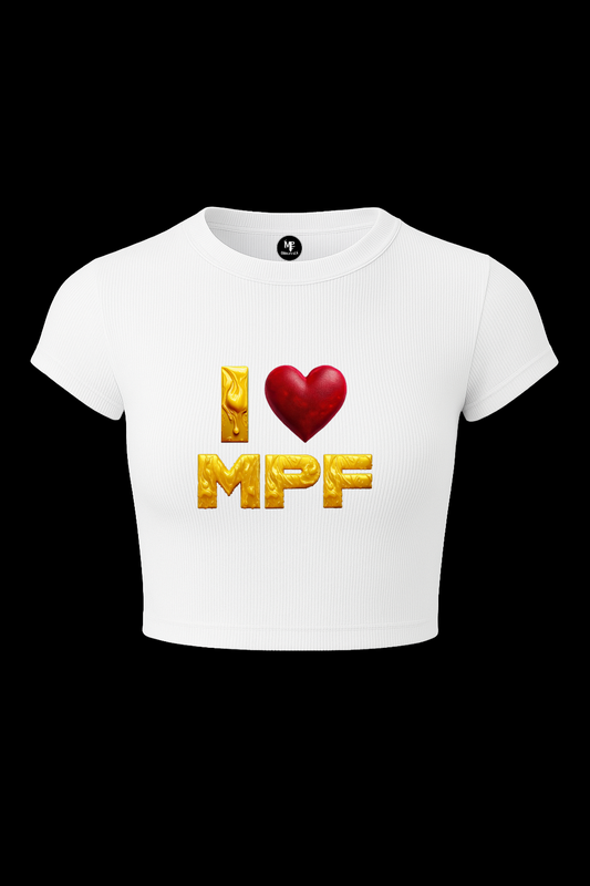 ‘I ❤️ MPF’ CROP TOP
