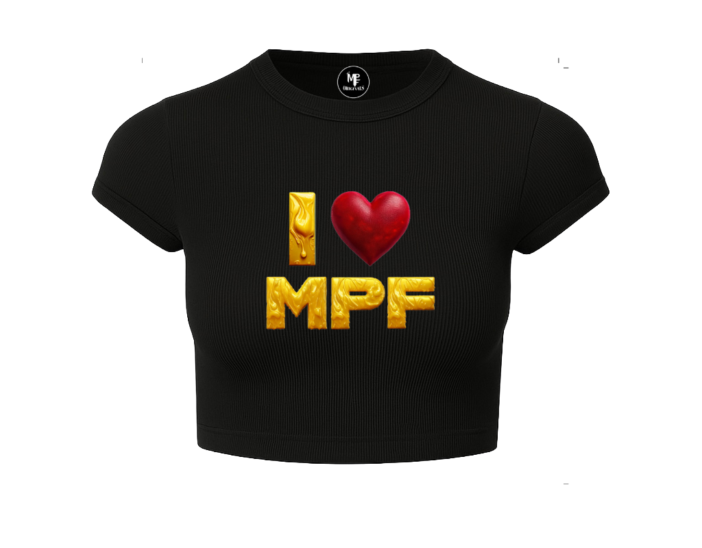 ‘I ❤️ MPF’ CROP TOP